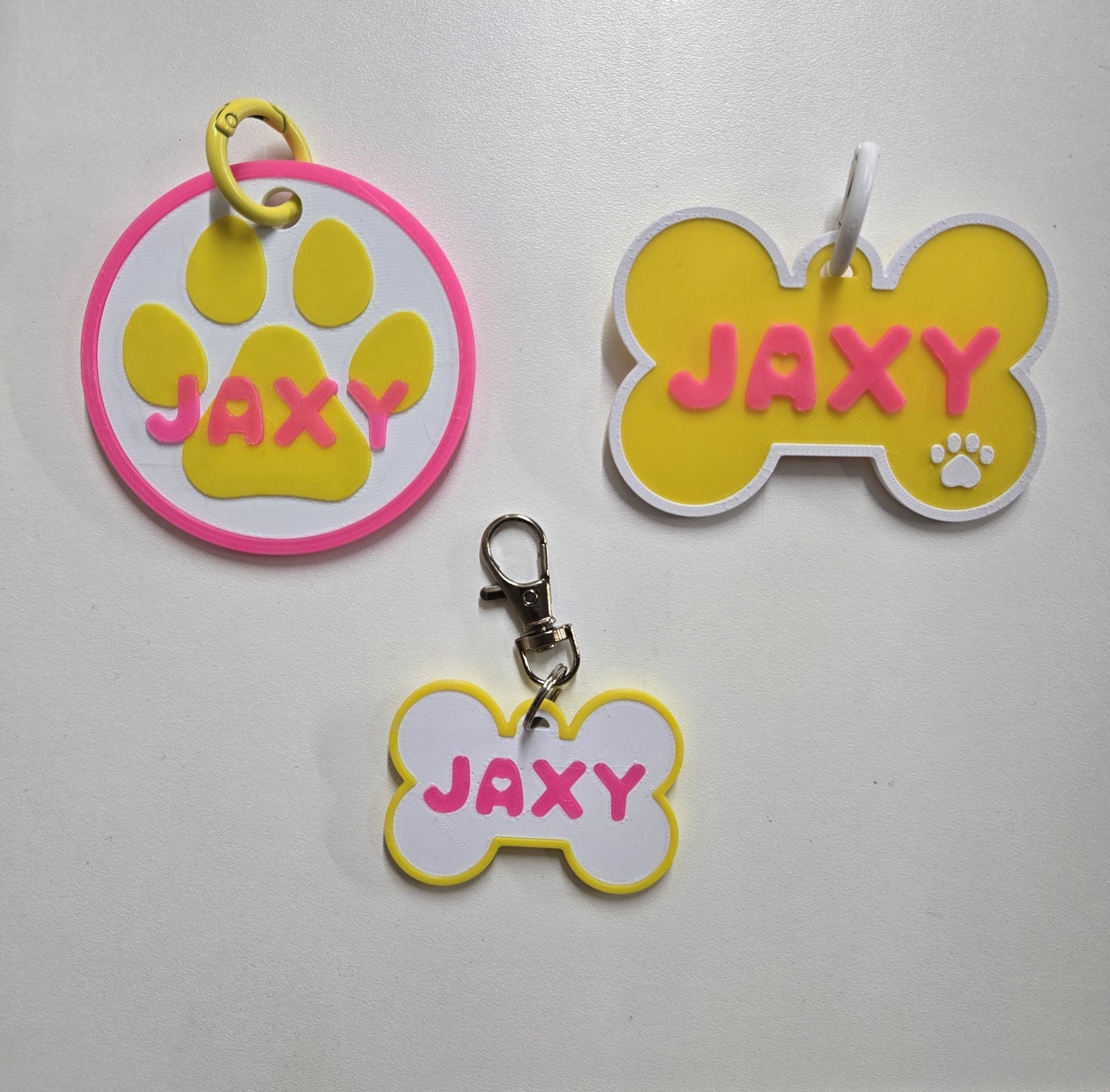 🐾 High Tech: 3D Printed Pup Bone Name Tags (Includes NFC Chip)