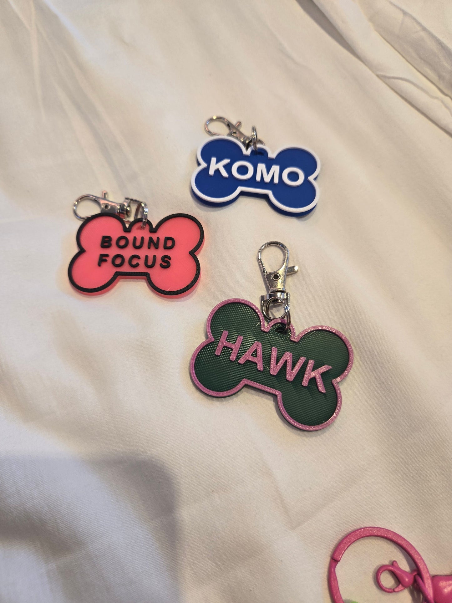 🐾 High Tech: 3D Printed Pup Bone Name Tags (Includes NFC Chip)
