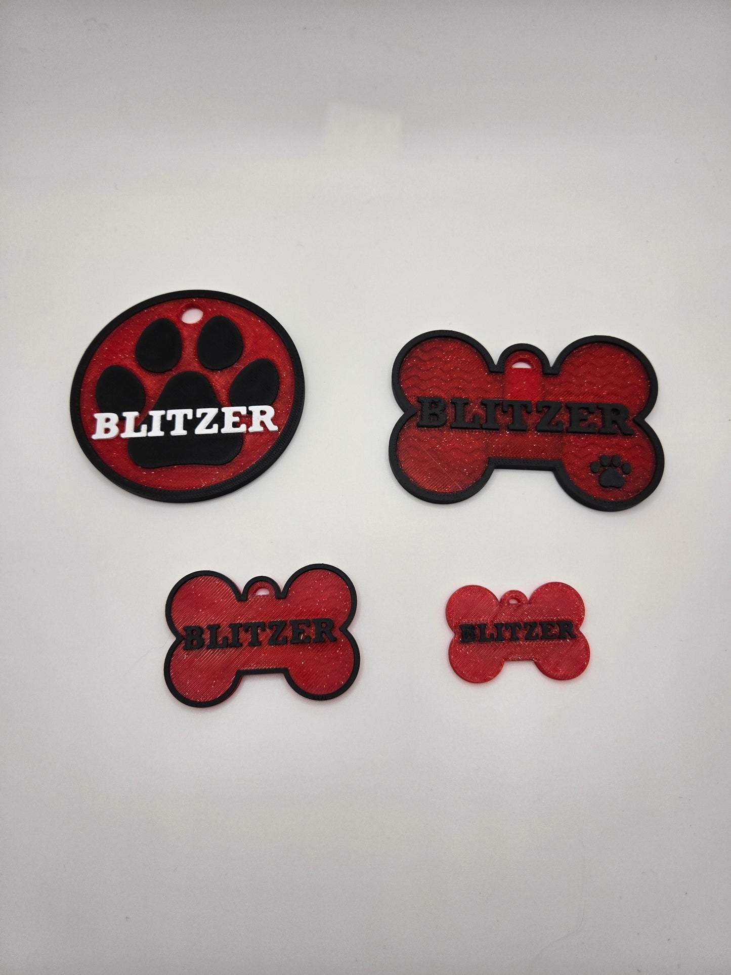 🐾 High Tech: 3D Printed Pup Bone Name Tags (Includes NFC Chip)